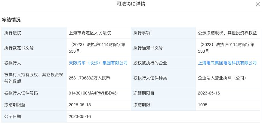 停工停产！某新势力被冻结2663万元